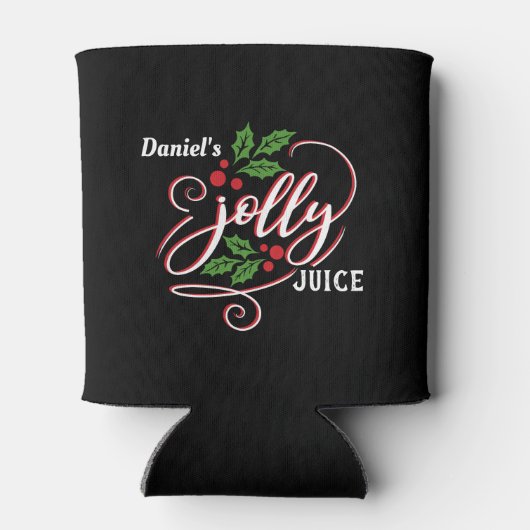 名前をカスタムするすてきジュースクリスマス応援ビール 缶クーラー (裏面)
