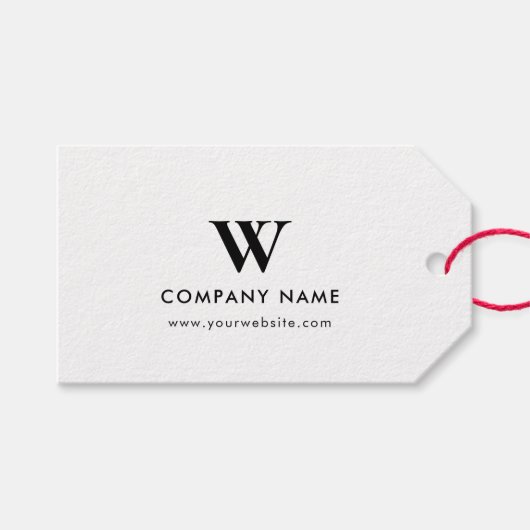 名前をカスタムするつる製の衣料のラベルと紐と穴 ギフトタグ (正面(横))