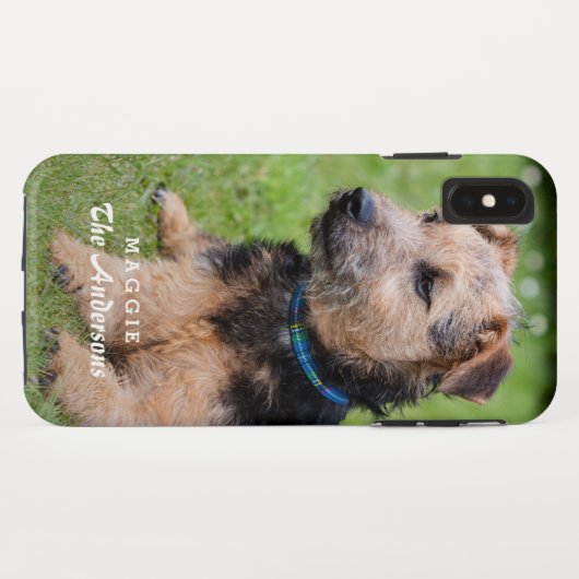 名前をカスタムするとあなた自身のペット写真を作成して下さい Case-Mate iPhoneケース (裏面(横))