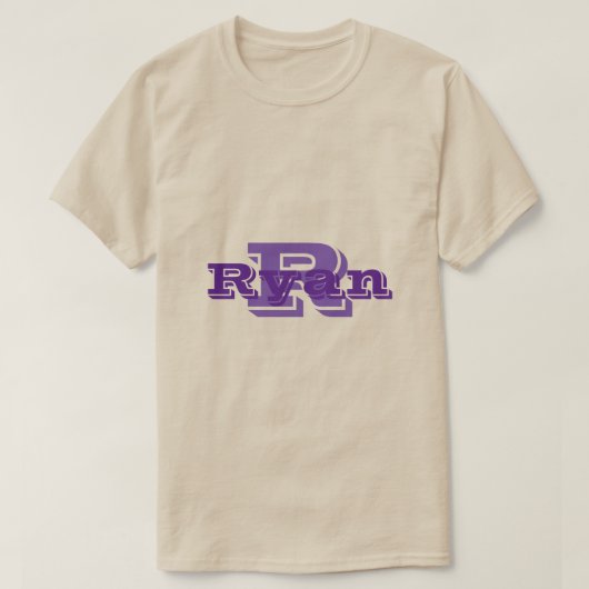 名前をカスタムするとイニシャルメンズTシャツ Tシャツ (デザイン正面)