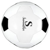 名前をカスタムするとイニシャルモノグラパーソナライズされたム サッカーボール (回転)