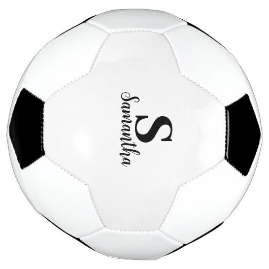 名前をカスタムするとイニシャルモノグラパーソナライズされたム サッカーボール (回転)
