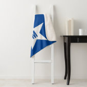 名前をカスタムするとイニシャルレッド、ホワイト、ブルー シェルパブランケット (インサイチュ)