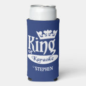 名前をカスタムするとカラオケキング スリム缶クーラー (Seltzer正面)