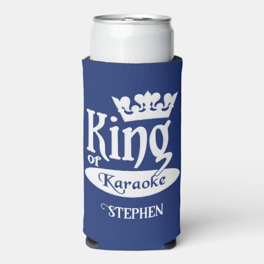 名前をカスタムするとカラオケキング スリム缶クーラー (Seltzer正面)