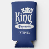 名前をカスタムするとカラオケキング スリム缶クーラー (正面)