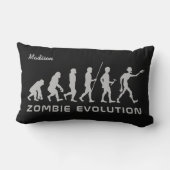 名前をカスタムするとカラーゾンビの進化装飾用クッション ランバークッション (裏面)