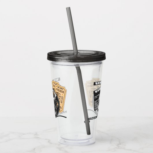 名前をカスタムするとカラームービー アクリルタンブラー (左)