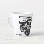 名前をカスタムするとカラームービー カフェラテマグ (左アングル)