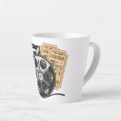 名前をカスタムするとカラームービー カフェラテマグ (右アングル)