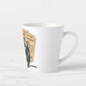 名前をカスタムするとカラームービー カフェラテマグ (右)