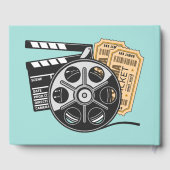 名前をカスタムするとカラームービー ゲストブック (裏面)