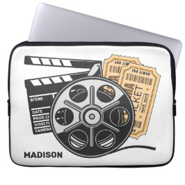 名前をカスタムするとカラームービー ラップトップスリーブ