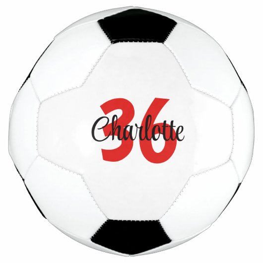 名前をカスタムするとジャージーのナンバーキッズ サッカーボール (正面)