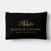 名前をカスタムするとタイトルとモノグラム –  アクセサリーポーチ (正面)