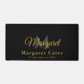 名前をカスタムするとタイトルとモノグラム –  デスクマット (正面)