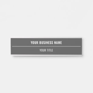 名前をカスタムするとタイトルドアの標識 – 色の選択 サインプレート