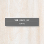 名前をカスタムするとタイトルドアサイン – 色を選択 サインプレート (正面)