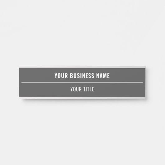 名前をカスタムするとタイトルドアサイン – 色を選択 サインプレート (正面)