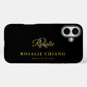 名前をカスタムするとタイトル（モノグラム） Case-Mate iPhoneケース (裏面 (横))