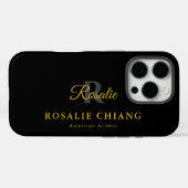 名前をカスタムするとタイトル（モノグラム） Case-Mate iPhoneケース (裏面 (横))