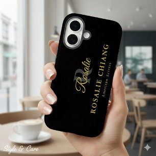 名前をカスタムするとタイトル(モノグラム) iPhone 16ケース