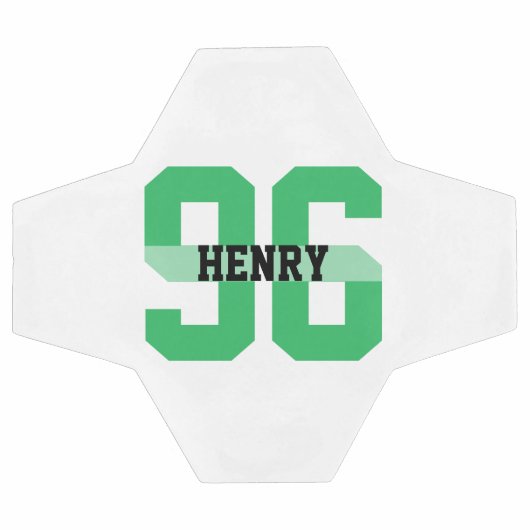 名前をカスタムするとナンバークールグモダンリーン サッカーボール (フラット)