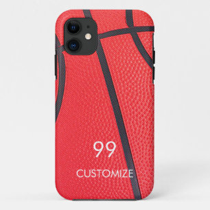 名前をカスタムするとナンバーバスケットボール iPhone 11 ケース