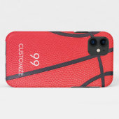 名前をカスタムするとナンバーバスケットボール Case-Mate iPhoneケース (裏面(横))