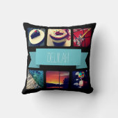 名前をカスタムするとフォトインスタグラム クッション (裏面)