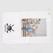 名前をカスタムするとフォトゴルフクラブ ゴルフタオル (横)