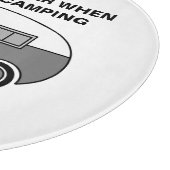 名前をカスタムするとフレーズかわいいキャンパーキャンプ カッティングボード (角)