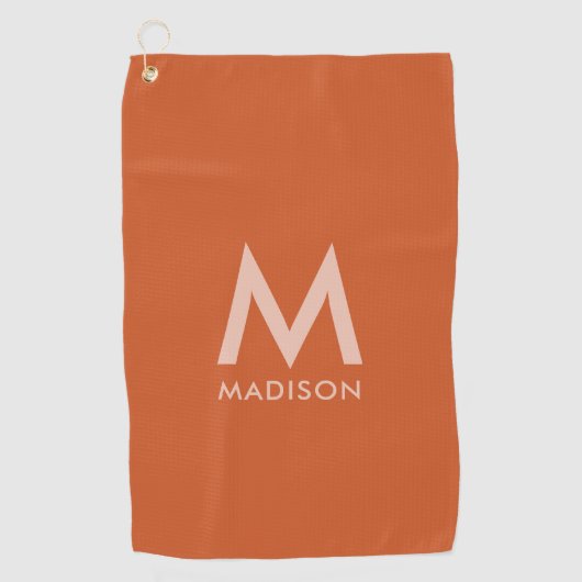名前をカスタムするとモノグラム|ミニマリスモダント ゴルフタオル (正面)