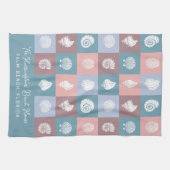 名前をカスタムするとロケーションの船首模様 キッチンタオル (横)