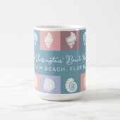 名前をカスタムするとロケーションの船首模様 コーヒーマグカップ (中央)