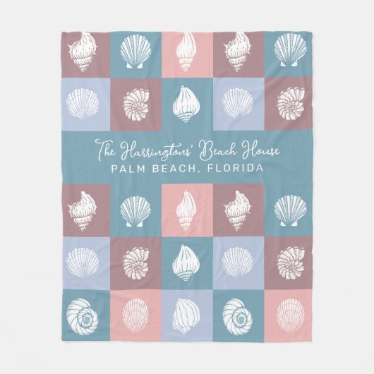 名前をカスタムするとロケーションの船首模様 フリースブランケット (正面)