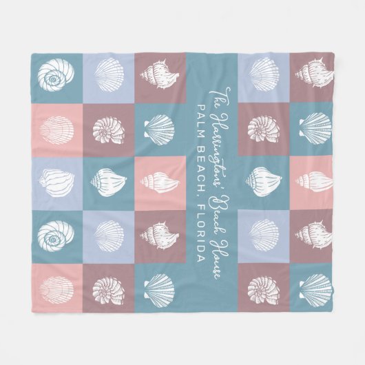 名前をカスタムするとロケーションの船首模様 フリースブランケット (正面(横))