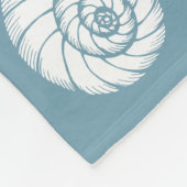 名前をカスタムするとロケーションの船首模様 フリースブランケット (角)