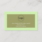 名前をカスタムするとロゴ 名刺 (裏面)