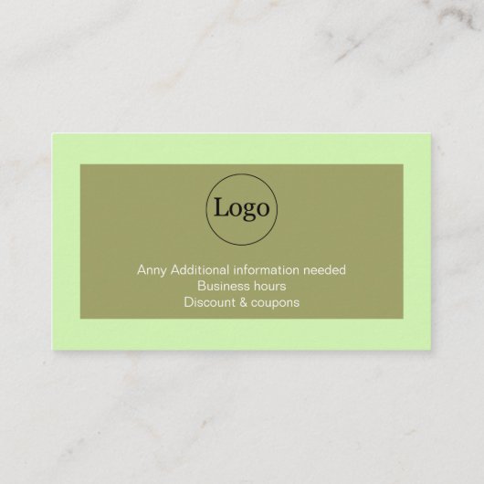 名前をカスタムするとロゴ 名刺 (裏面)