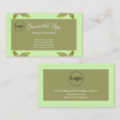 名前をカスタムするとロゴ 名刺 (正面/裏面)