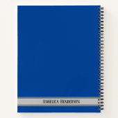 名前をカスタムすると件名Mathカラーコードblue ノートブック (裏面)