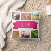 名前をカスタムすると写真のインスタグラム クッション (ブランケット)