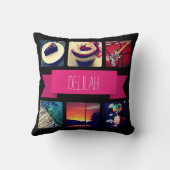 名前をカスタムすると写真のインスタグラム クッション (裏面)