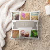 名前をカスタムすると写真のインスタグラム クッション (ブランケット)