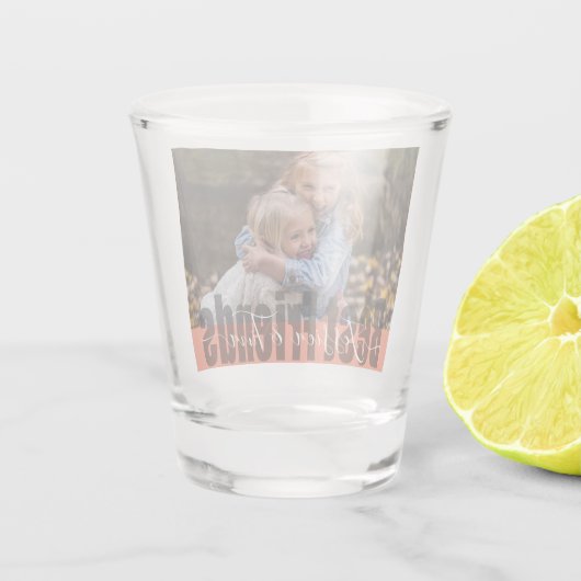 名前をカスタムすると写真の友だち ショットグラス (裏面)