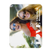 名前をカスタムすると写真のLOVE マグネット (縦)