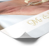 名前をカスタムすると写真結婚のポスター ポスター (角)