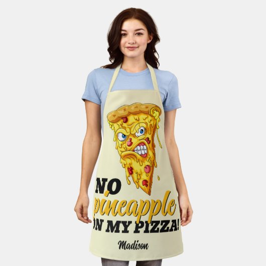 名前をカスタムすると原料のピ怒ザ エプロン (着用した状態)