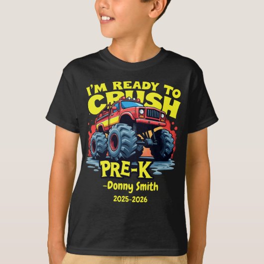名前をカスタムすると学年新学期Pre-K Tシャツ (正面)